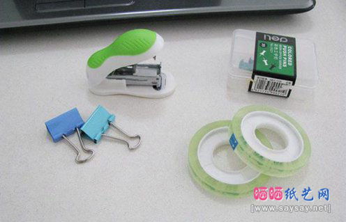 办公用品大改造 废物利用制作趣味办公摩托车DIY图文教程